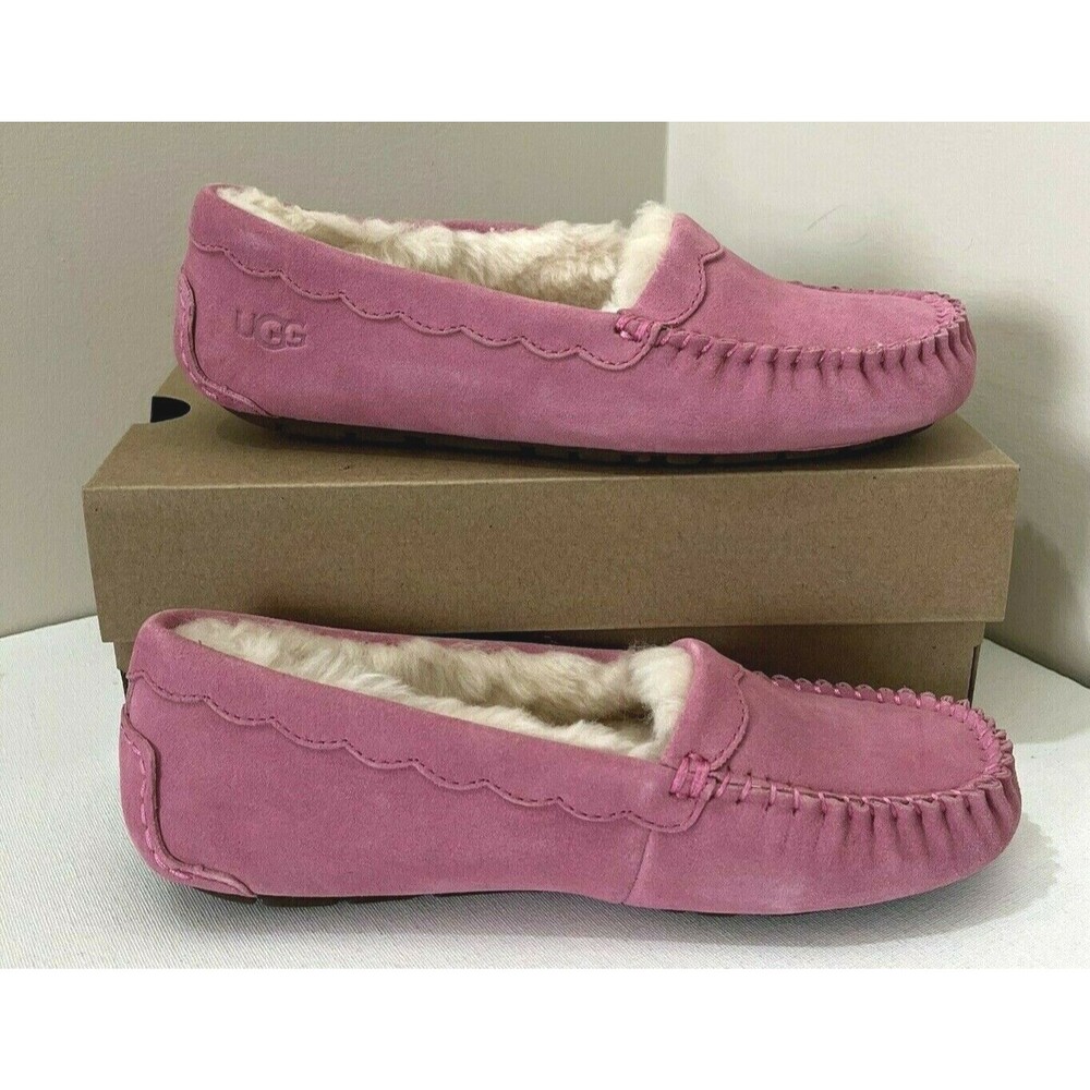 New UGG Scalloped Women Fashion Moccasin Slippers US Size 5 Wildflower - Picture 3 of 8